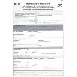 [01460] DEMARCHE ADMINISTRATIVE - Demande Préalable (DP) de travaux en Mairie